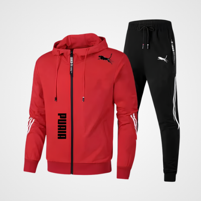 Men's Spring Autumn Tracksuit Set Long Sleeve Fitness Running Sportswear