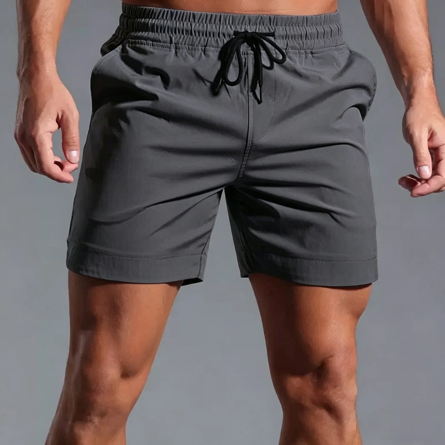 Summer Running Shorts Men Sportswear Elastic Quick Dry