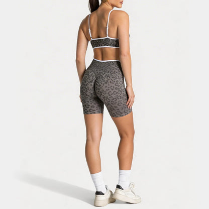Seamless Flex short Set Leopard