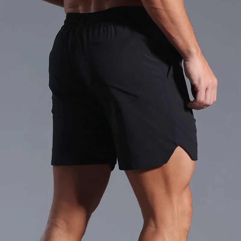 Summer Running Shorts Men Sportswear Elastic Quick Dry