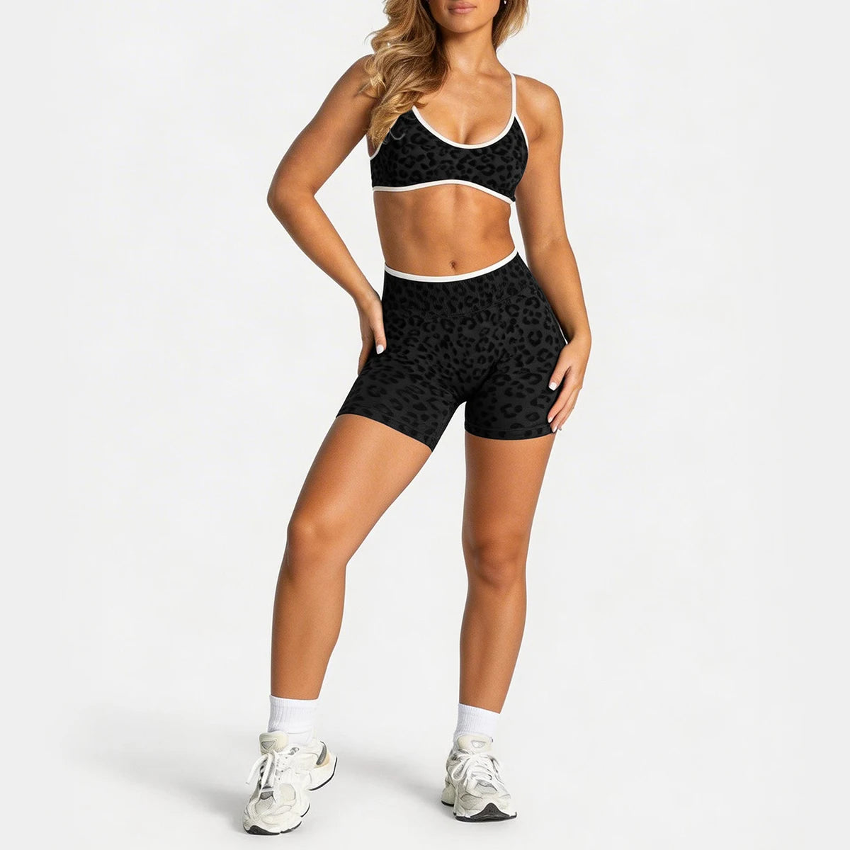 Seamless Flex short Set Leopard