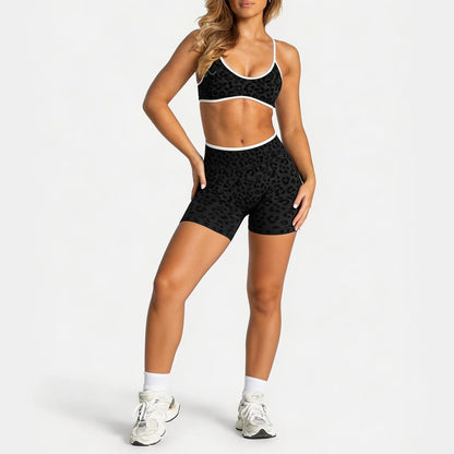 Seamless Flex short Set Leopard
