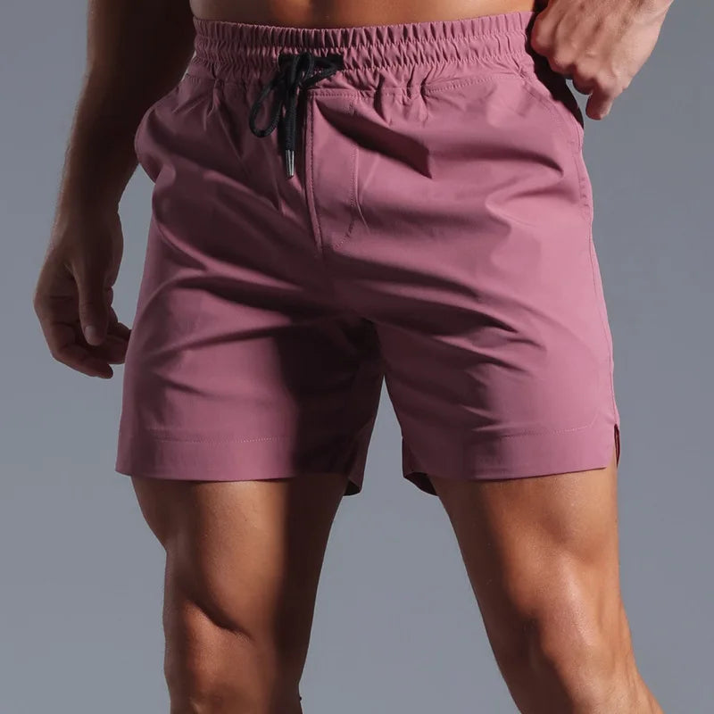 Summer Running Shorts Men Sportswear Elastic Quick Dry
