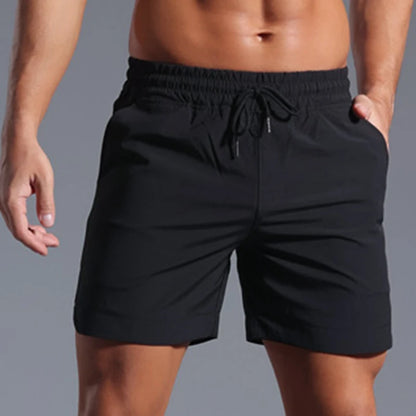 Summer Running Shorts Men Sportswear Elastic Quick Dry