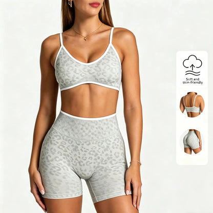 Seamless Flex short Set Leopard